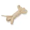 Cordón tenis plano 40cm beige