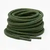 Cordón tenis redondo 120cm verde militar