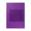 Pasta anillado policover traslucida carta morada 50 und