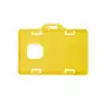 Porta carnet plastico horizontal amarillo