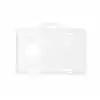 Porta carnet plastico horizontal blanco