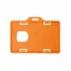 Porta carnet plastico horizontal naranja
