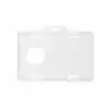 Porta carnet plastico horizontal transparente