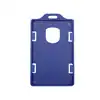 Porta carnet plastico vertical azul