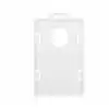 Porta carnet plastico vertical transparente