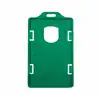 Porta carnet plastico vertical verde
