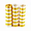 Serpentinas satinadas amarillo x 3
