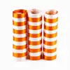 Serpentinas satinadas naranja x 3