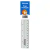 Regla linea azul plástica 20cm