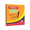 Notas adhesivas offi esco neón oe-360 mediano naranja