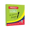 Notas adhesivas offi esco neón oe-360 mediano verde