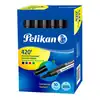 Marcador pelikan permanente 420 negro x 10