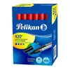 Marcador pelikan permanente 420 rojo x 10