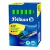 Marcador pelikan permanente 420 verde x 10