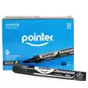 Marcador pointer permanente negro x 12