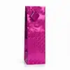 Bolsa de regalo holográfica primavera botella fucsia
