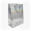 Bolsa de regalo holográfica primavera m plateada
