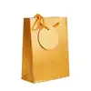 Bolsa de regalo holográfica primavera s dorada