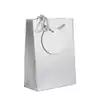 Bolsa de regalo holográfica primavera s plateada