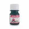 Pintura acrílica acriltela roseta verde cobalto