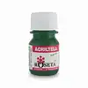 Pintura acrílica acriltela roseta verde hierba