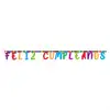Cartel de letras sempertex feliz cumpleaños festivo
