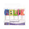 Velita de letras sempertex feliz cumpleaños neon