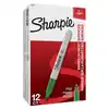 Marcador sharpie verde x 12
