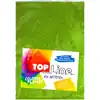 Fomi top line escarchado 1/8 verde limón x 10