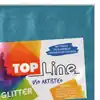 Fomi top line escarchado 4 cartas azul cielo x 10