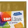Fomi top line escarchado 4 cartas oro x 10