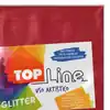 Fomi top line escarchado 4 cartas rojo x 10