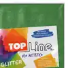 Fomi top line escarchado 4 cartas verde claro x 10