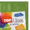 Fomi top line escarchado 4 cartas verde limón x 10