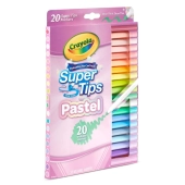 Imagen de Plumones supertips pastel crayola x 20