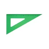 Escuadra faber castell 60º 21cm