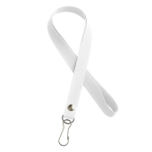 Cordón reata porta carnet blanco