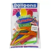 Globo rumatex mil figuras multicolor x 20