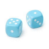 Imagen de Juego de 2 dados grande azul cielo