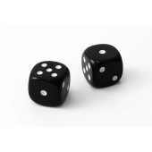 Imagen de Juego de 2 dados grande negro