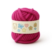 Imagen de Lana escolar pequeña fucsia