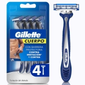 Imagen de Máquina de afeitar gillette cuerpo con barrera protectora x 4