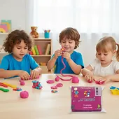 Imagen secundaria de plastilina mi trensito barra 500gr fucsia 4