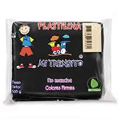 Imagen principal de plastilina mi trensito barra 500gr negra