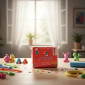 Imagen secundaria de plastilina mi trensito barra 500gr roja 2