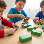 Imagen secundaria de plastilina mi trensito barra 500gr verde 3