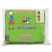 Imagen principal de plastilina mi trensito barra 500gr verde manzana