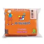 Plastilina mi trensito en barra 500gr naranja