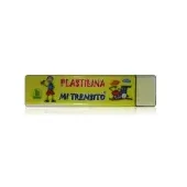 Plastilina mi trensito en barra 55gr amarilla fluorescente