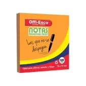 Notas adhesivas offi esco neón oe-360 mediano rosado